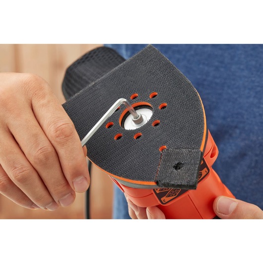 200W 4-in-1 Multi-Sander with 2 Orbital bases, Finger sanding attchment and Sanding sheets